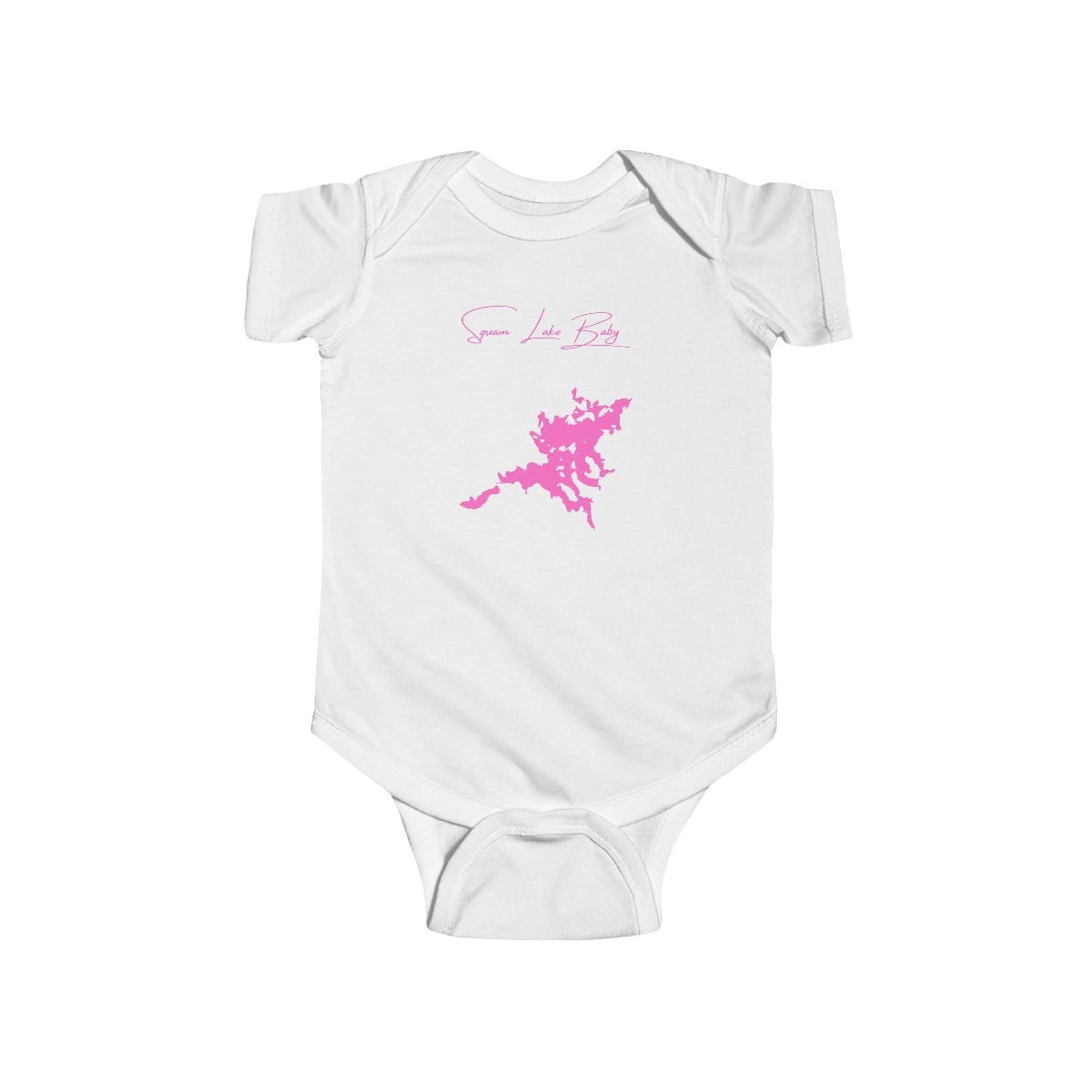 New  Hampshire  Squam  Lake  Onesie  front  position  view  from  front  white.webp