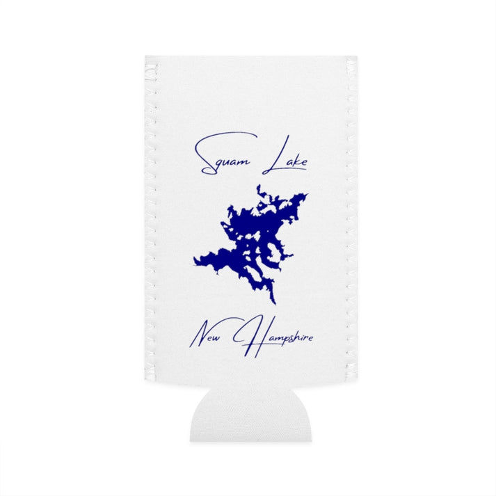 New  Hampshire  Squam  Lake  Slim  Can  Koozie  front  position  view  from  flat-front  white.webp