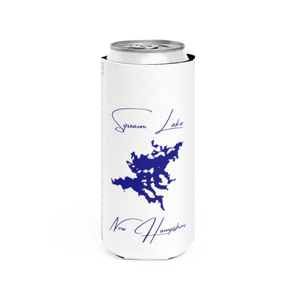 New  Hampshire  Squam  Lake  Slim  Can  Koozie  front  position  view  from  front  white.webp