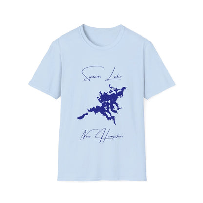 New  Hampshire  Squam  Lake  T-shirt  front  position  view  from  front  light  blue.webp