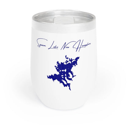 New  Hampshire  Squam  Lake  Wine  Tumbler  front  position  view  from  front  white.webp