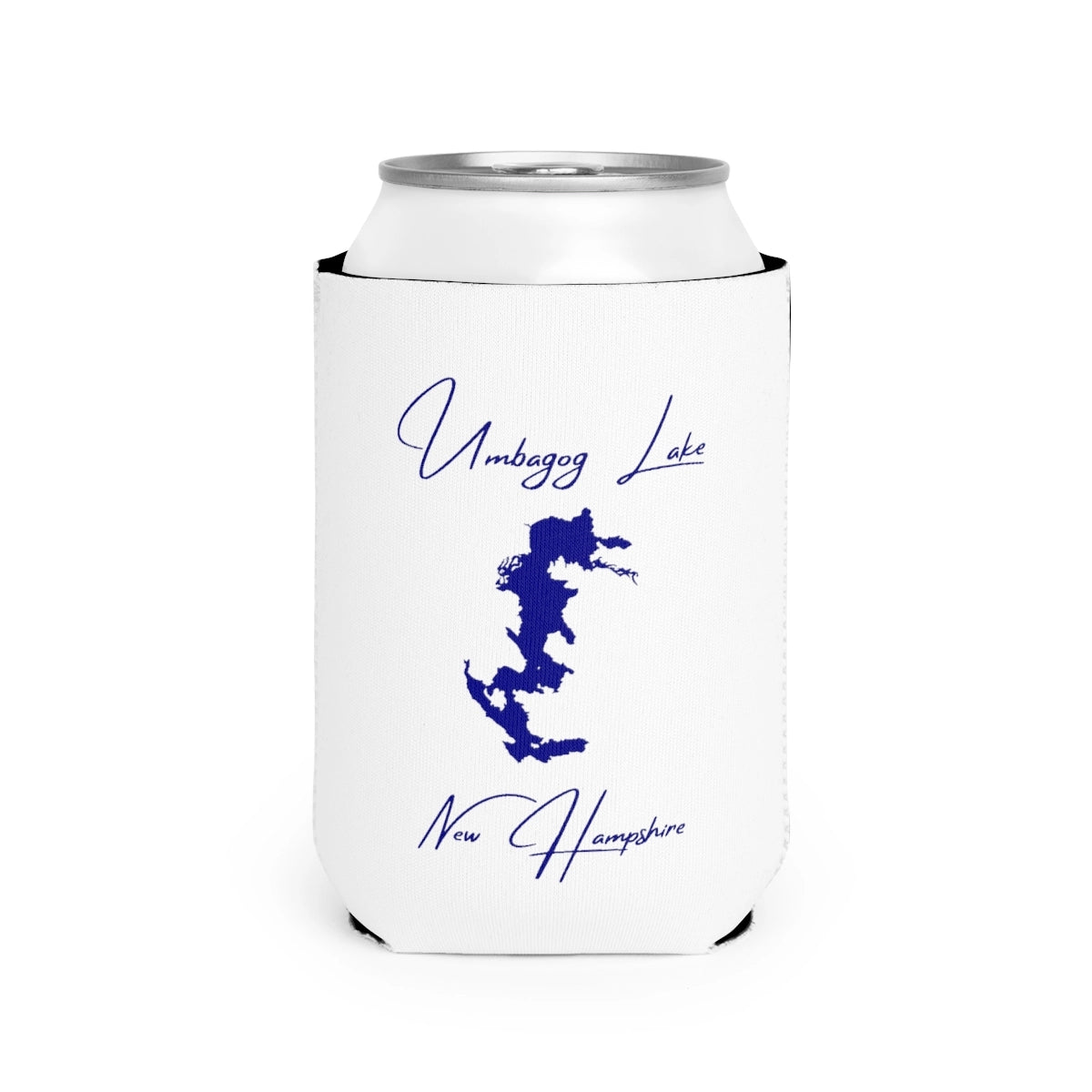 New  Hampshire  Umbagog  Lake  Can  Koozie  front  position  view  from  front-2  white.webp