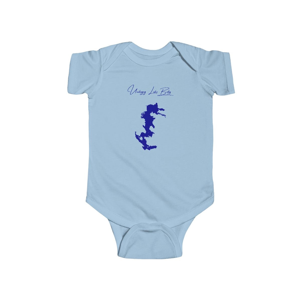 New  Hampshire  Umbagog  Lake  Onesie  front  position  view  from  front  light  blue.webp