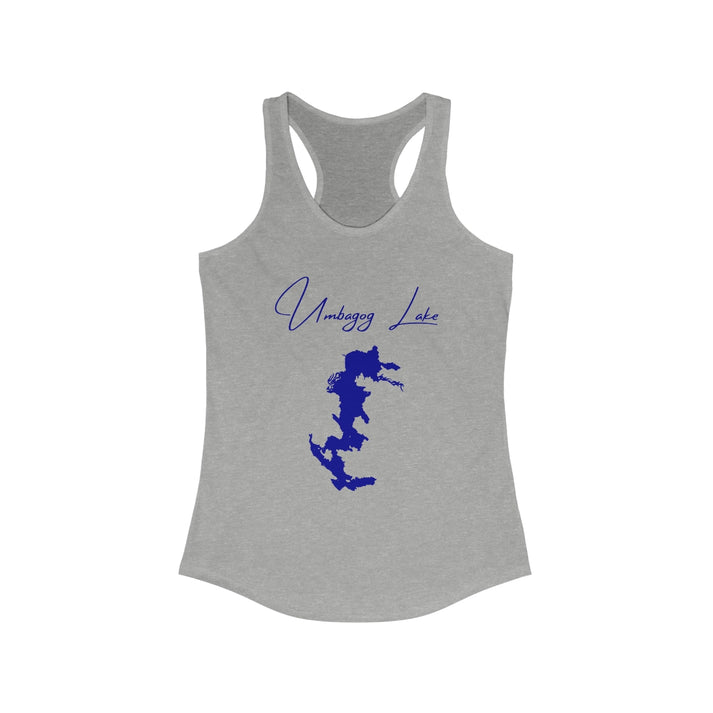 New  Hampshire  Umbagog  Lake  Racerback-Tank  front  position  view  from  front  heather  grey.webp