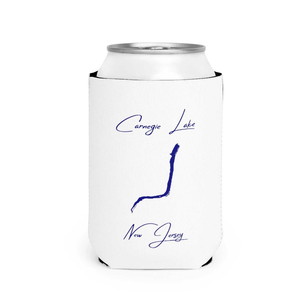 New  Jersey  Carnegie  Lake  Can  Koozie  front  position  view  from  front-2  white.webp