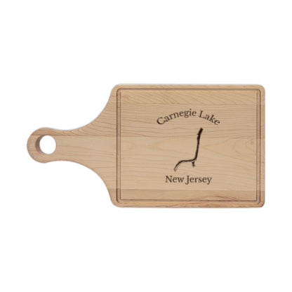 New  Jersey  Carnegie  Lake  Engraved  Cutting  Board  front  position  view  from  front  maple.webp