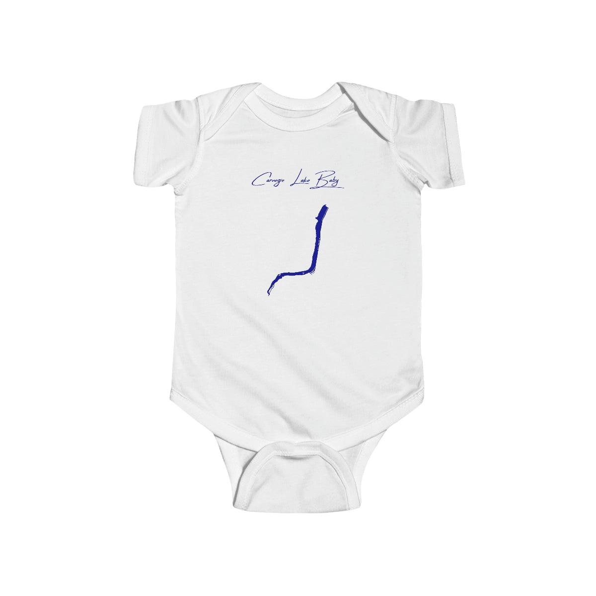 New  Jersey  Carnegie  Lake  Onesie  front  position  view  from  front  white.webp