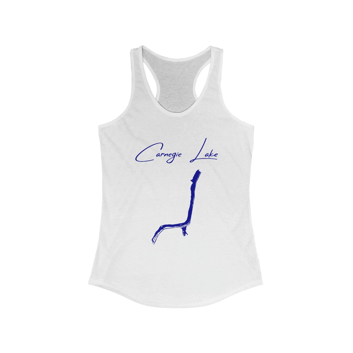 New  Jersey  Carnegie  Lake  Racerback-Tank  front  position  view  from  front  solid  white.webp
