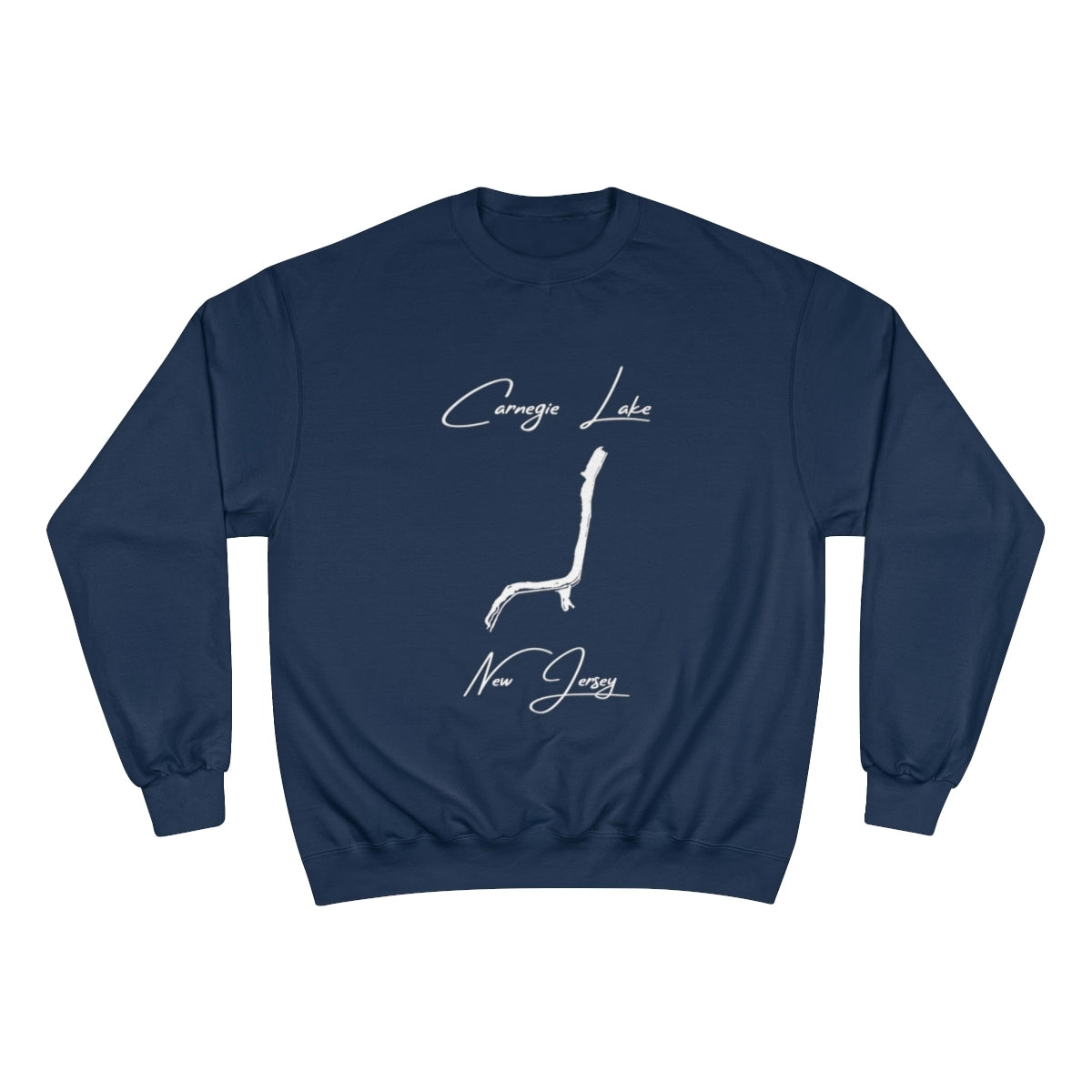 New  Jersey  Carnegie  Lake  Sweatshirt  front  position  view  from  front  navy.webp