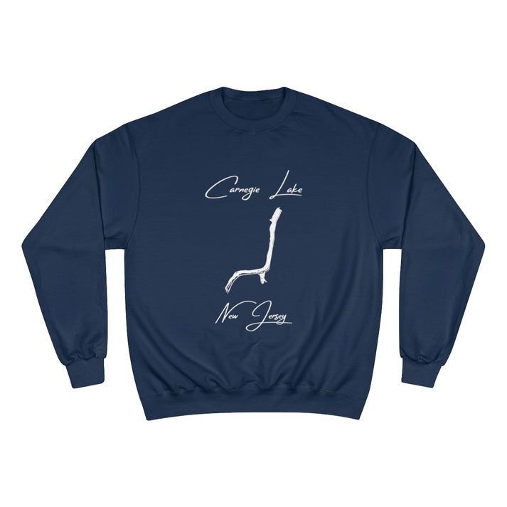 New  Jersey  Carnegie  Lake  Sweatshirt  front  position  view  from  front  navy.webp