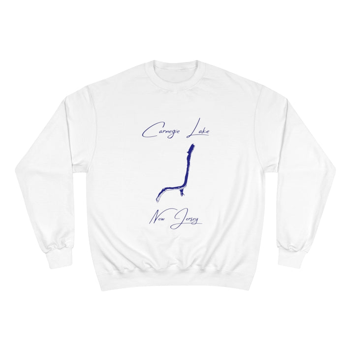 New  Jersey  Carnegie  Lake  Sweatshirt  front  position  view  from  front  white.webp