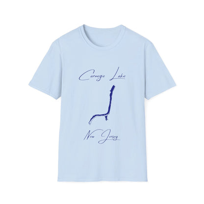 New  Jersey  Carnegie  Lake  T-shirt  front  position  view  from  front  light  blue.webp