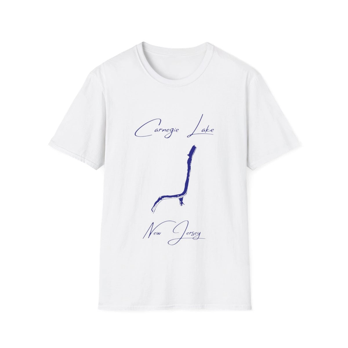 New  Jersey  Carnegie  Lake  T-shirt  front  position  view  from  front  white.webp