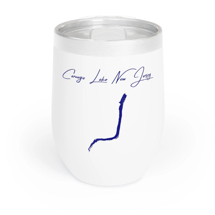 New  Jersey  Carnegie  Lake  Wine  Tumbler  front  position  view  from  front  white.webp