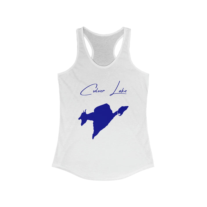 New  Jersey  Culver  Lake  Racerback-Tank  front  position  view  from  front  solid  white.webp