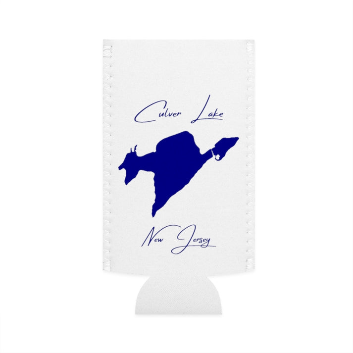 New  Jersey  Culver  Lake  Slim  Can  Koozie  front  position  view  from  flat-front  white.webp