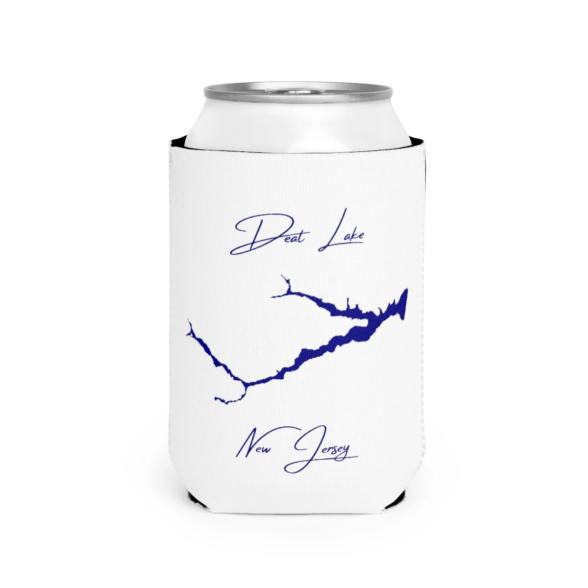 New  Jersey  Deal  Lake  Can  Koozie  front  position  view  from  front-2  white.webp