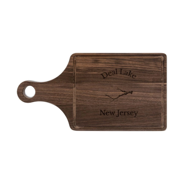 New  Jersey  Deal  Lake  Engraved  Cutting  Board  front  position  view  from  front  walnut.webp