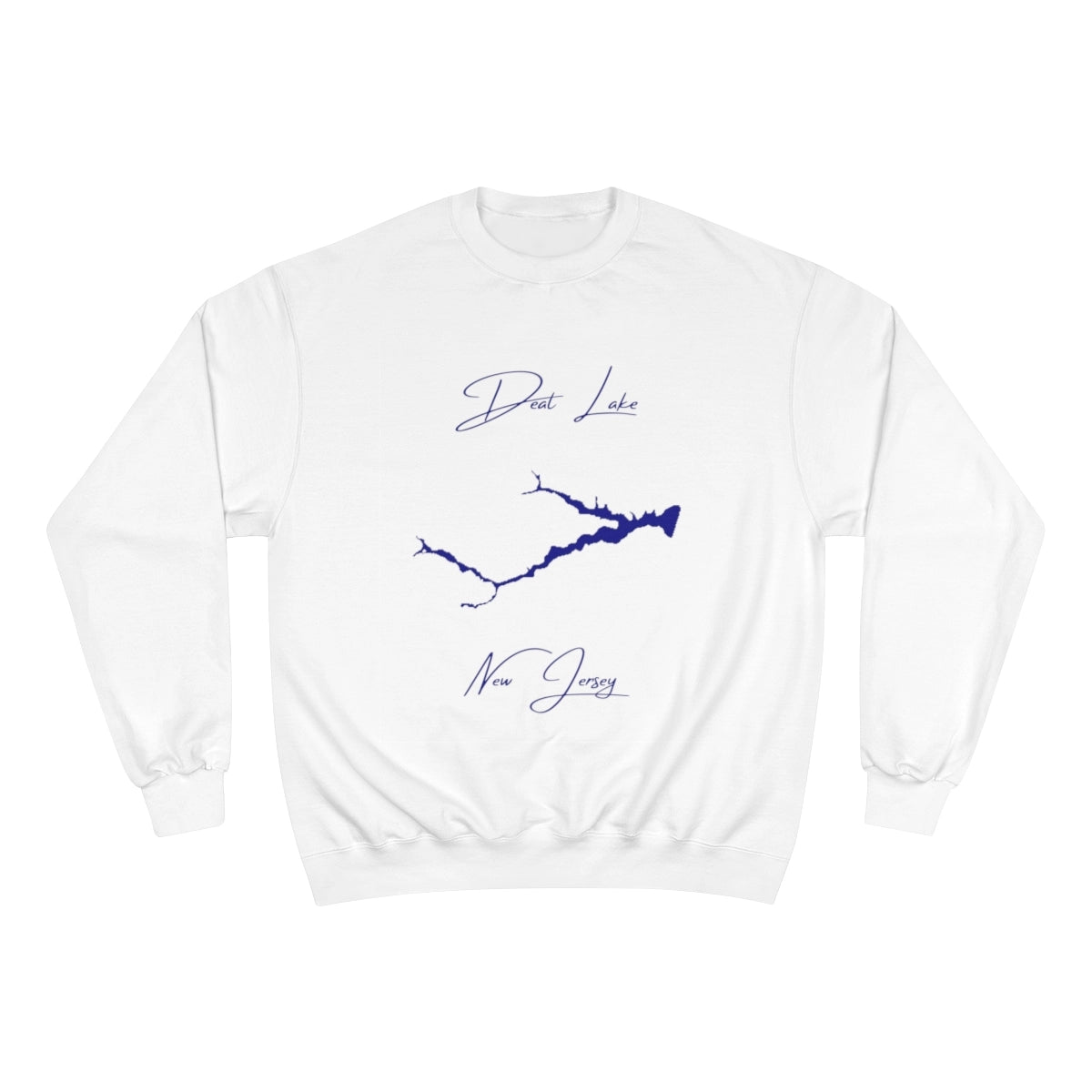 New  Jersey  Deal  Lake  Sweatshirt  front  position  view  from  front  white.webp
