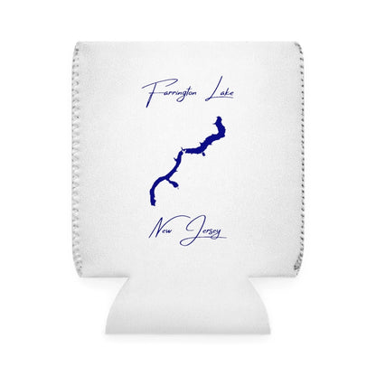 New  Jersey  Farrington  Lake  Can  Koozie  front  position  view  from  front-1  white.webp