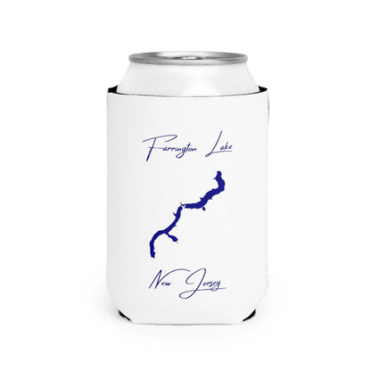 New  Jersey  Farrington  Lake  Can  Koozie  front  position  view  from  front-2  white.webp