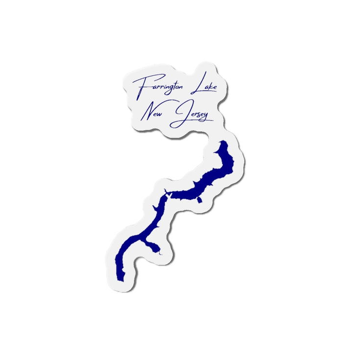 New  Jersey  Farrington  Lake  Die  Cut  Magnet  front  position  view  from  front  4  x  4.webp