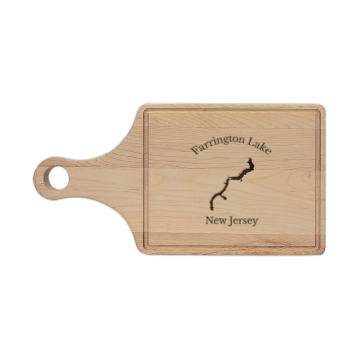 New  Jersey  Farrington  Lake  Engraved  Cutting  Board  front  position  view  from  front  maple.webp