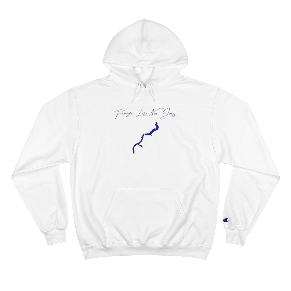 New  Jersey  Farrington  Lake  Hoodie  front  position  view  from  front  white.webp