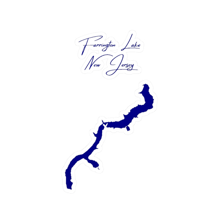 New  Jersey  Farrington  Lake  Vinyl  Decal  other  position  view  from  front  4  x  6.webp