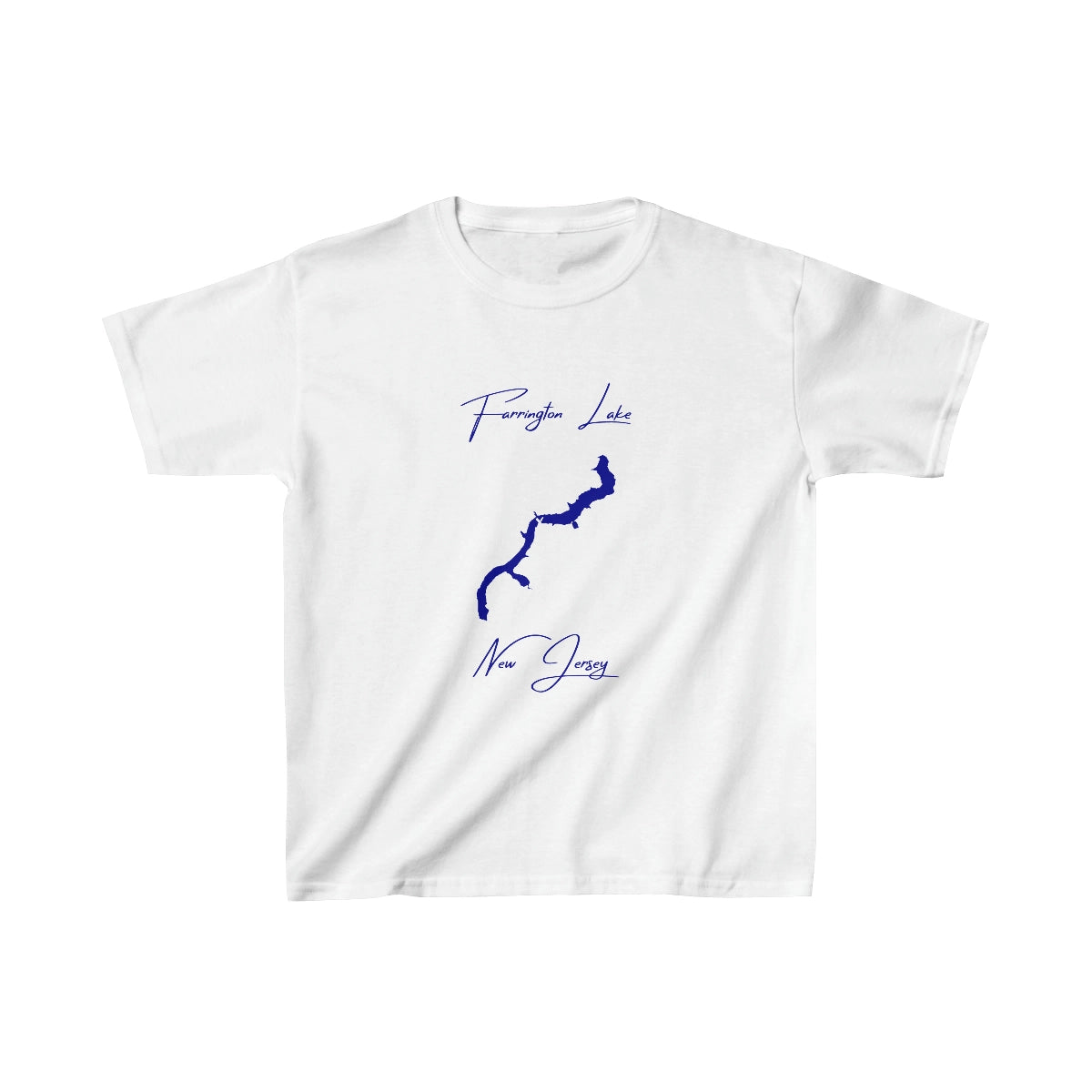 New  Jersey  Farrington  Lake  Youth  T-shirt  front  position  view  from  front  white.webp