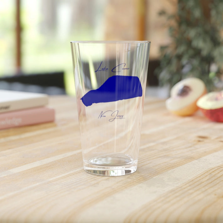 New  Jersey  Lake  Como  16oz  Pint  Glass  front  position  view  from  context-2  16oz.webp