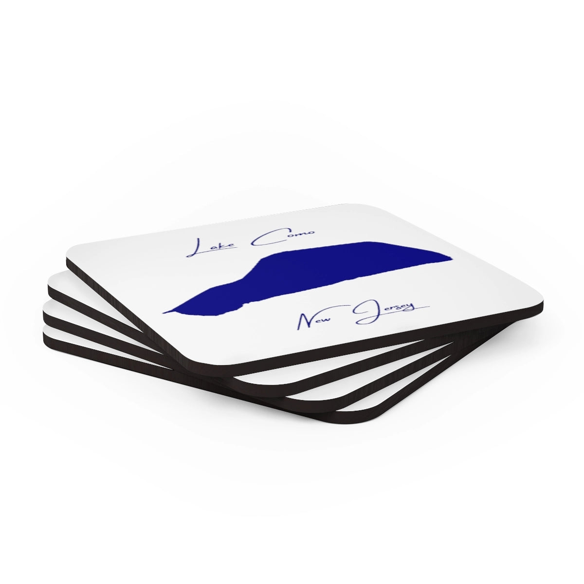 New  Jersey  Lake  Como  Coaster  Set  front  position  view  from  stacked  3.75  x  3.75.webp