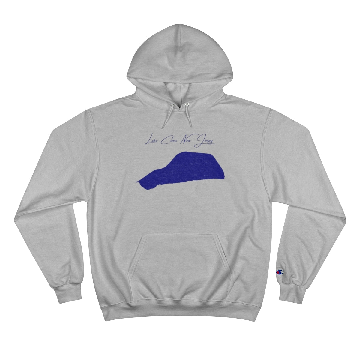 New  Jersey  Lake  Como  Hoodie  front  position  view  from  front  light  steel.webp