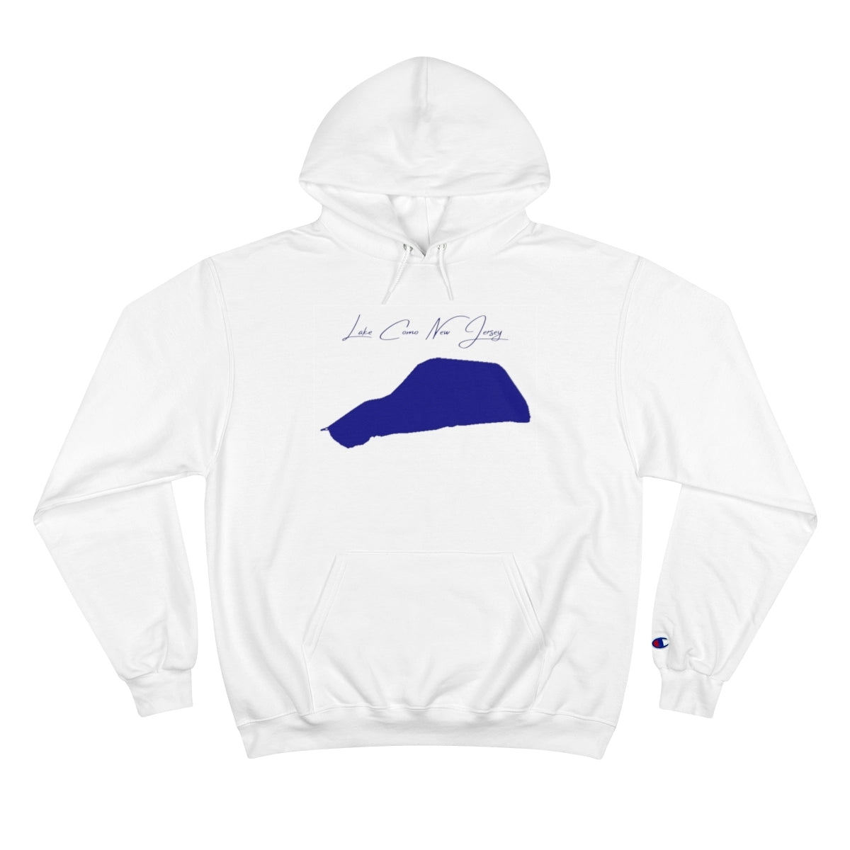 New  Jersey  Lake  Como  Hoodie  front  position  view  from  front  white.webp