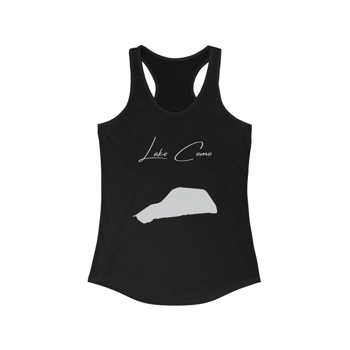 New  Jersey  Lake  Como  Racerback-Tank  front  position  view  from  front  solid  black.webp