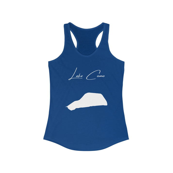 New  Jersey  Lake  Como  Racerback-Tank  front  position  view  from  front  solid  royal.webp