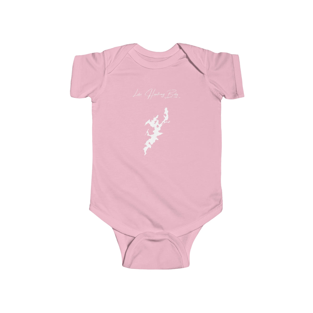 New  Jersey  Lake  Hopatcong  Onesie  front  position  view  from  front  pink.webp