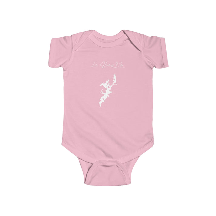 New  Jersey  Lake  Hopatcong  Onesie  front  position  view  from  front  pink.webp