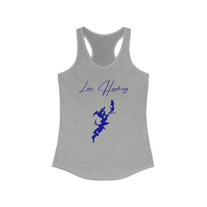 New  Jersey  Lake  Hopatcong  Racerback-Tank  front  position  view  from  front  heather  grey.webp