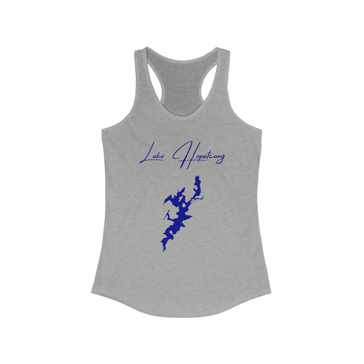 New  Jersey  Lake  Hopatcong  Racerback-Tank  front  position  view  from  front  heather  grey.webp