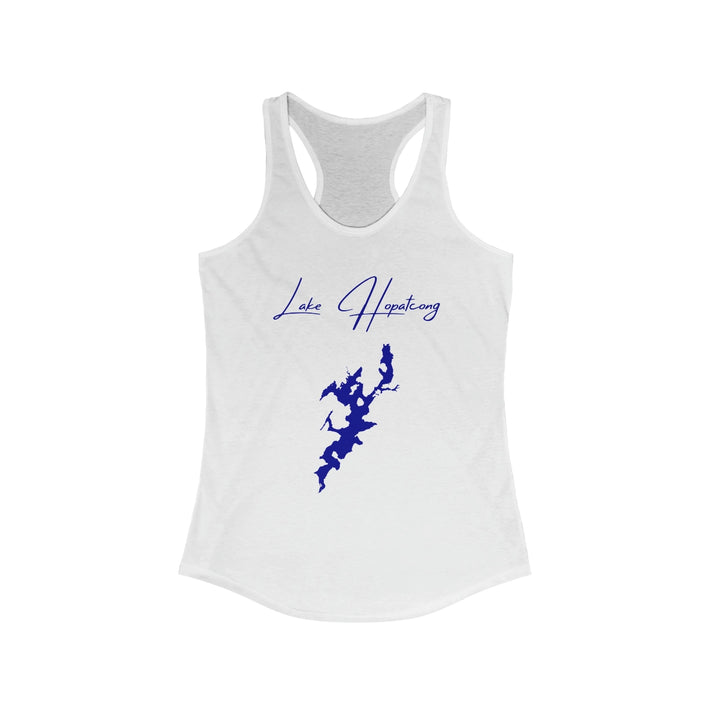 New  Jersey  Lake  Hopatcong  Racerback-Tank  front  position  view  from  front  solid  white.webp
