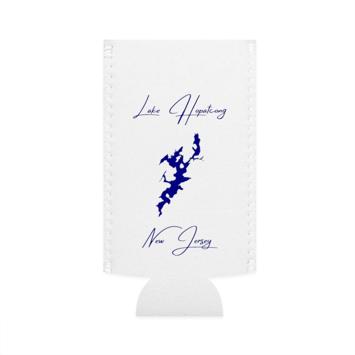 New  Jersey  Lake  Hopatcong  Slim  Can  Koozie  front  position  view  from  flat-front  white.webp