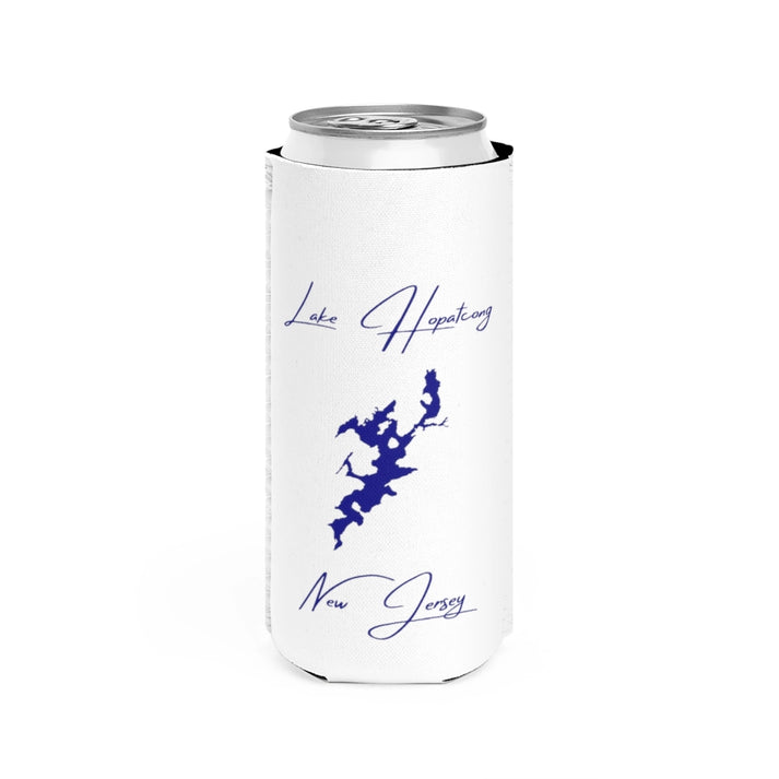 New  Jersey  Lake  Hopatcong  Slim  Can  Koozie  front  position  view  from  front  white.webp