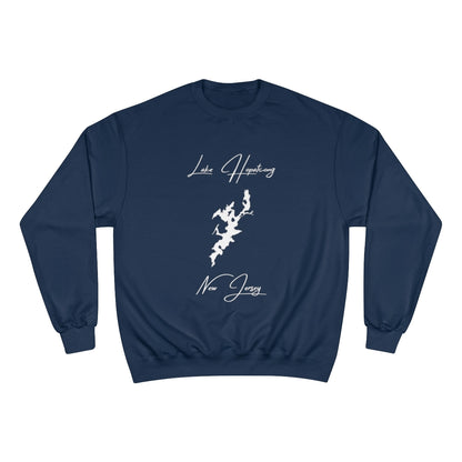 New  Jersey  Lake  Hopatcong  Sweatshirt  front  position  view  from  front  navy.webp