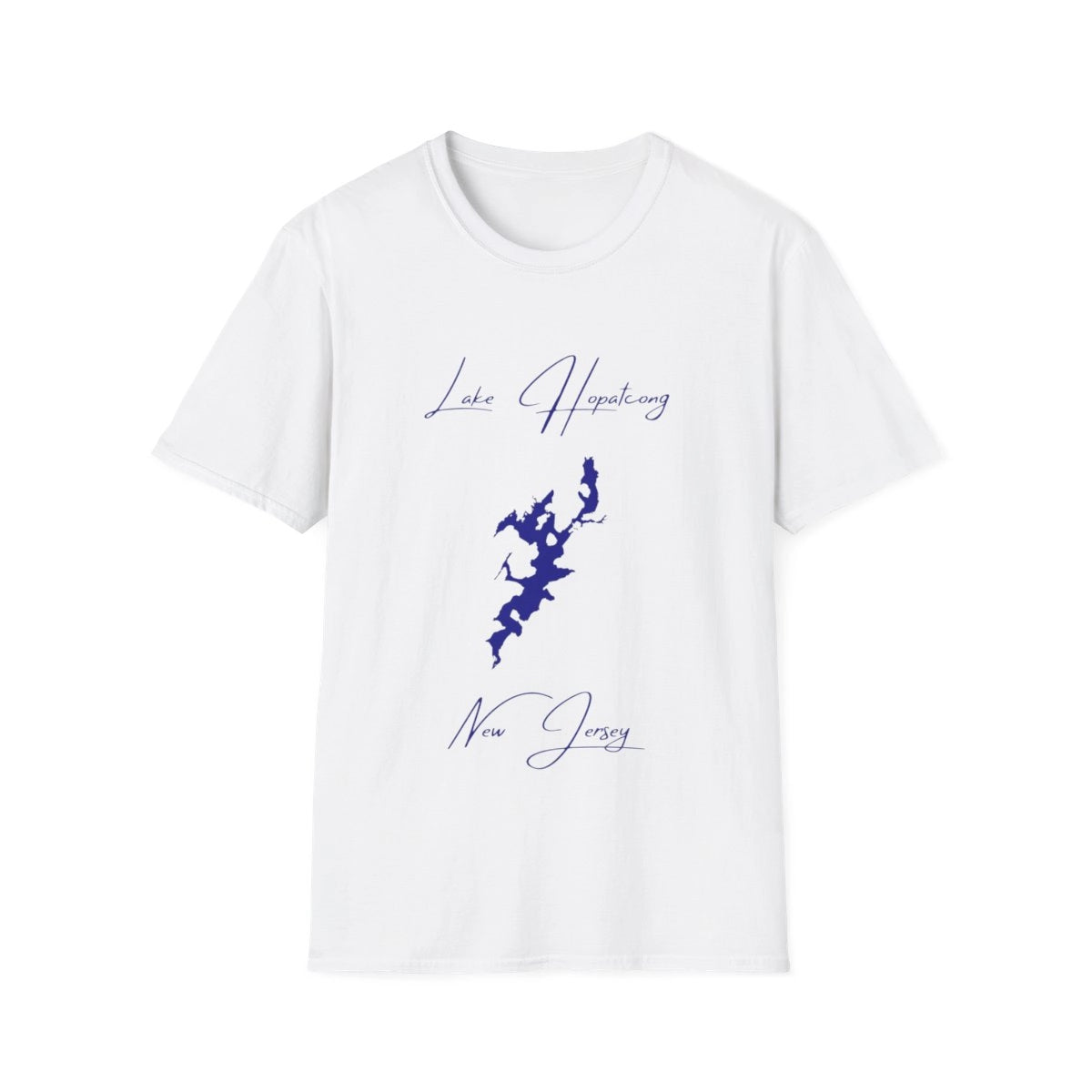 New  Jersey  Lake  Hopatcong  T-shirt  front  position  view  from  front  white.webp