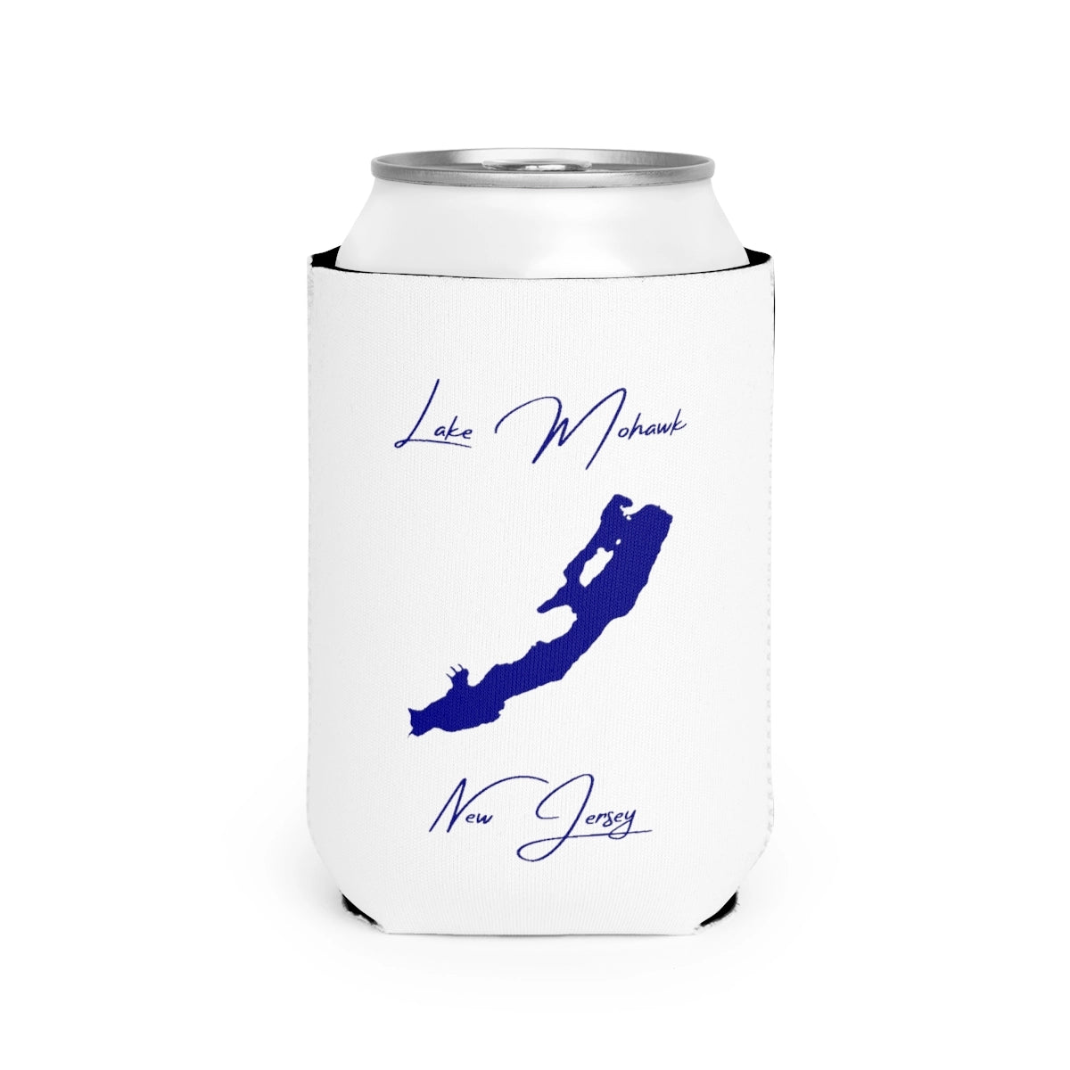 New  Jersey  Lake  Mohawk  Can  Koozie  front  position  view  from  front-2  white.webp