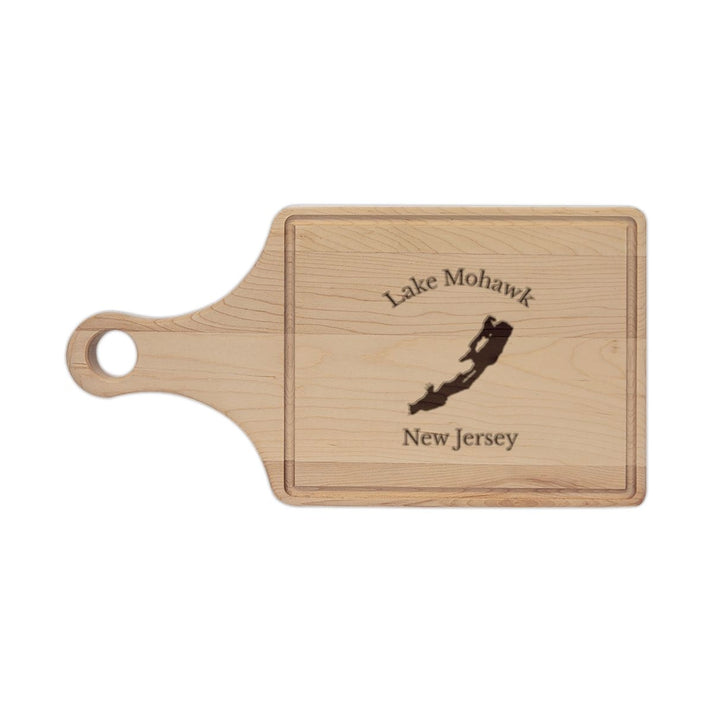 New  Jersey  Lake  Mohawk  Engraved  Cutting  Board  front  position  view  from  front  maple.webp