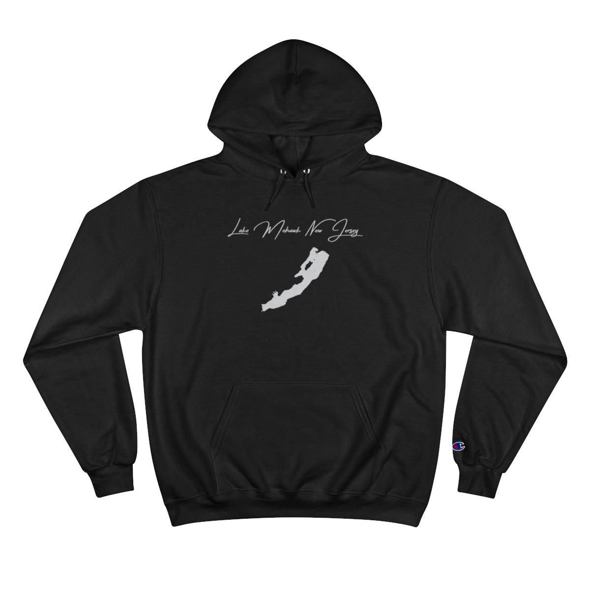 New  Jersey  Lake  Mohawk  Hoodie  front  position  view  from  front  black.webp