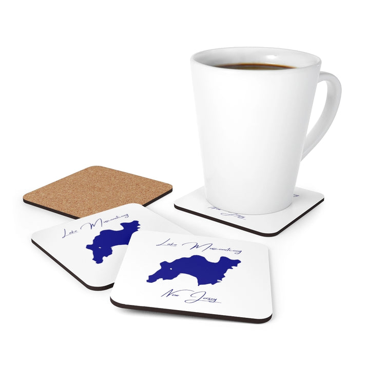 New  Jersey  Lake  Musconetcong  Coaster  Set  front  position  view  from  context-1  3.75  x  3.75.webp