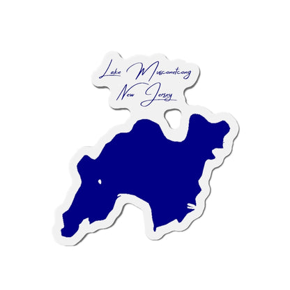 New  Jersey  Lake  Musconetcong  Die  Cut  Magnet  front  position  view  from  front  4  x  4.webp